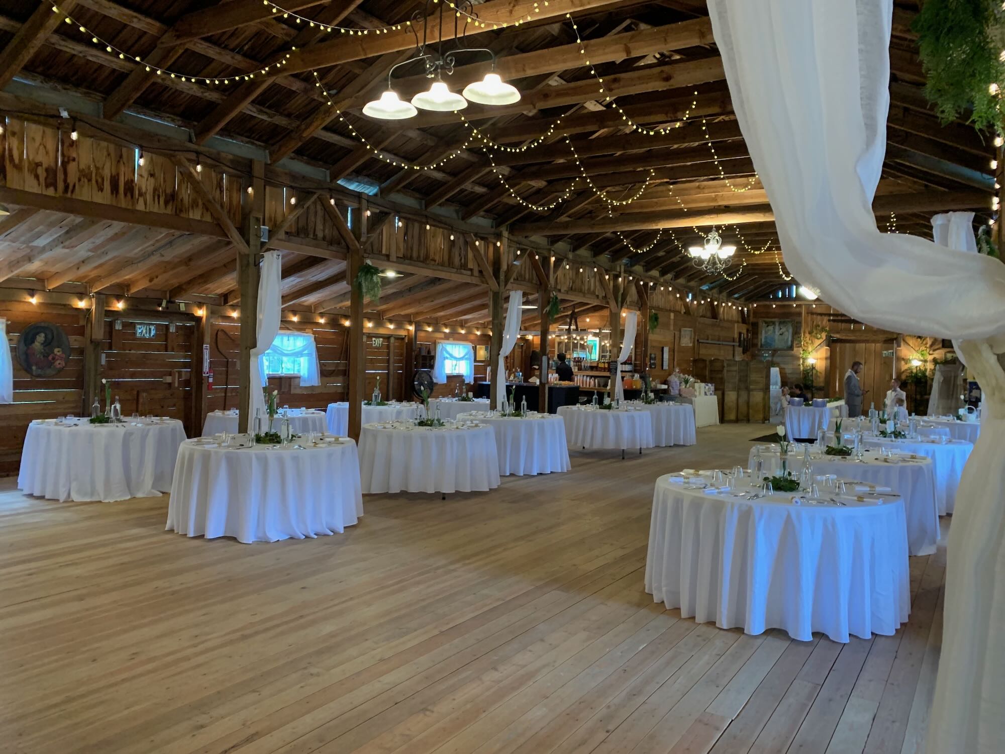 Round Tables with room for dancing