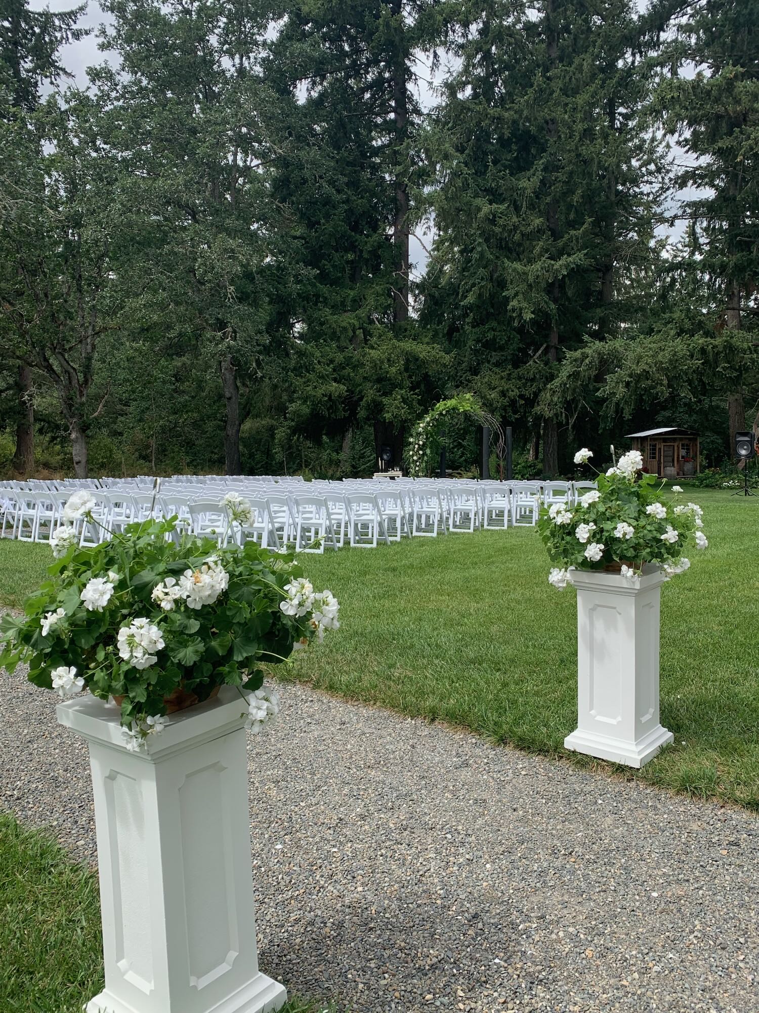 Outdoor Wedding Location - at the Trellace