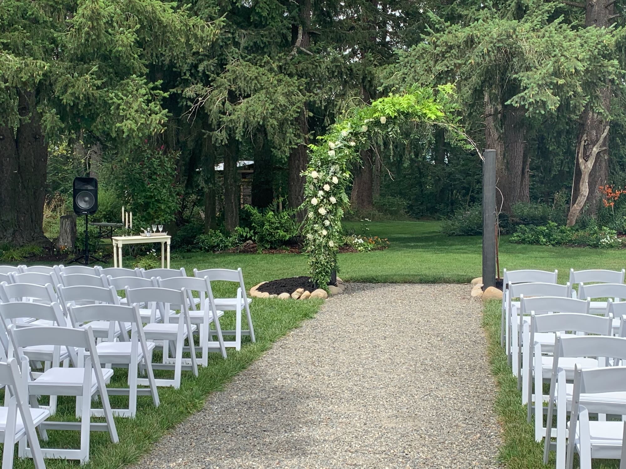 Outdoor Wedding Location - at the Trellace