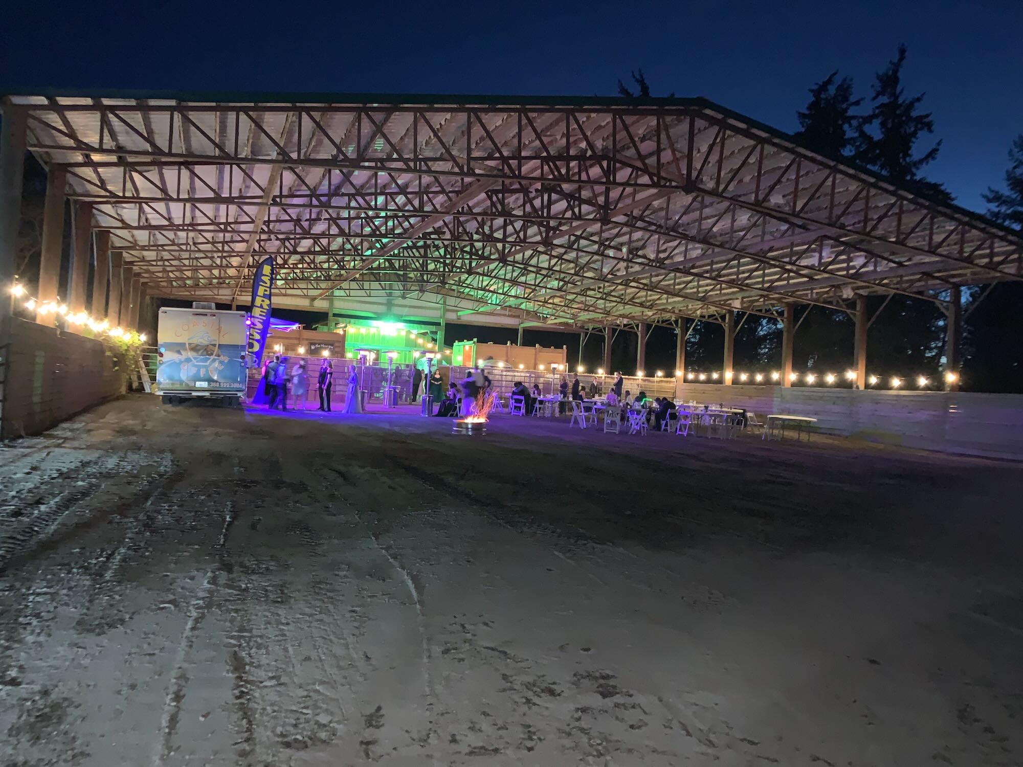 Outdoor Covered Arena, perfect for food trucks