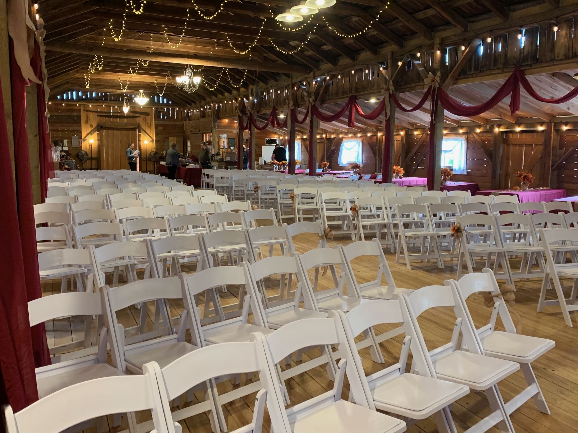 Indoor Wedding in the Barn - Max indoor seating 250